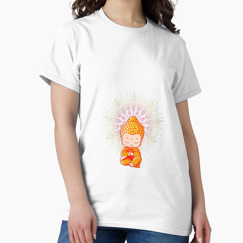 Womens buddha Yoga Zen Meditation Lotus Buddhism peace love by Clayton-Bowman