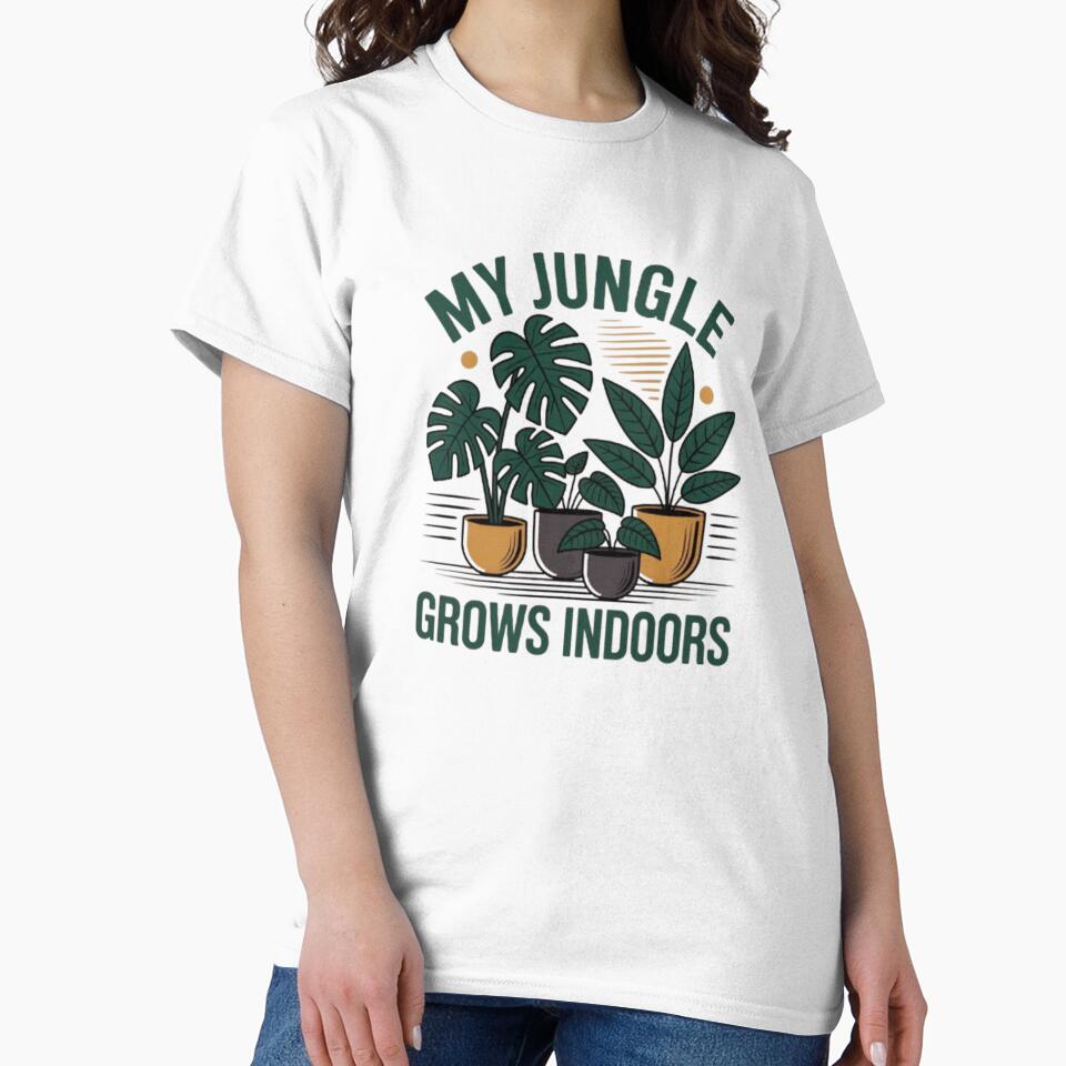 My Indoor Jungle – Vintage Plant Lover Design by DesignNadine