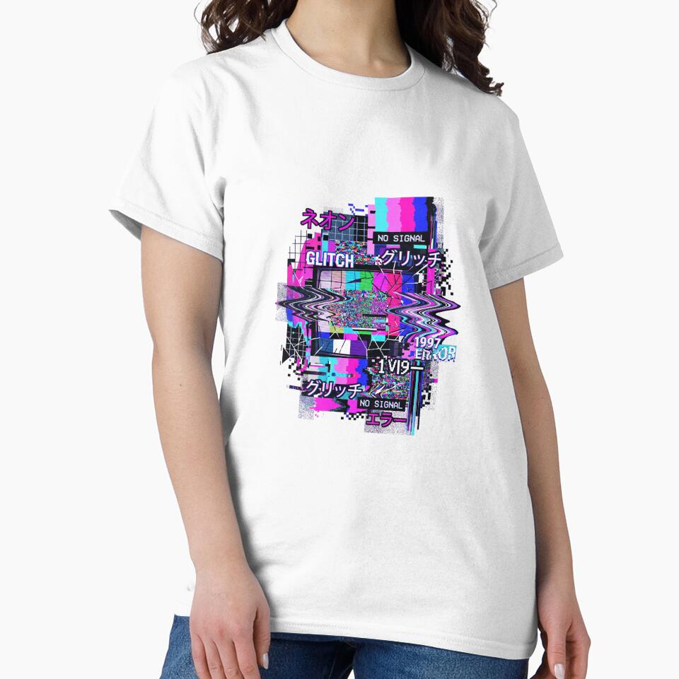 VHS Video Static Retro Glitch Art Analog 90s by PictoVibe