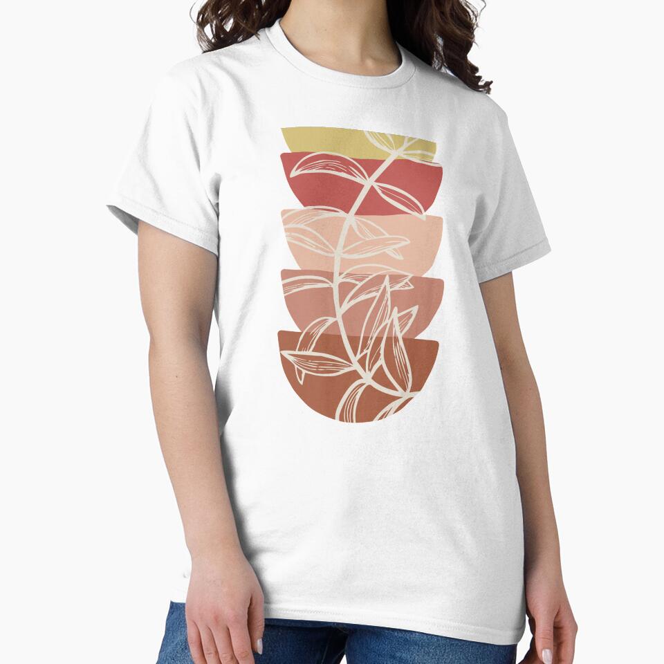 Abstract Floral Leaf Design | Botanical Geometric Shapes by EarthBoho