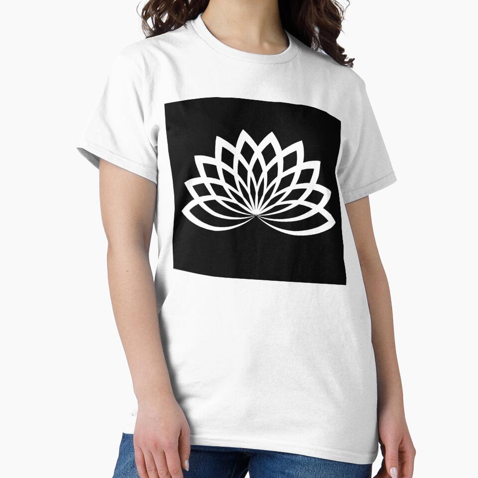 S.O.I.L Signs: Lotus White on Black by TheSignsofSOIL