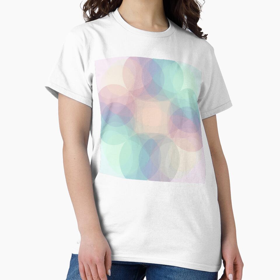 Soft Pastel Overlapping Circles Pattern by Owcomm