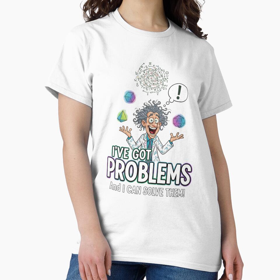 Funny Math Teacher Problems – I Can Solve Them Crazy Professor Art by Wear Sculpt