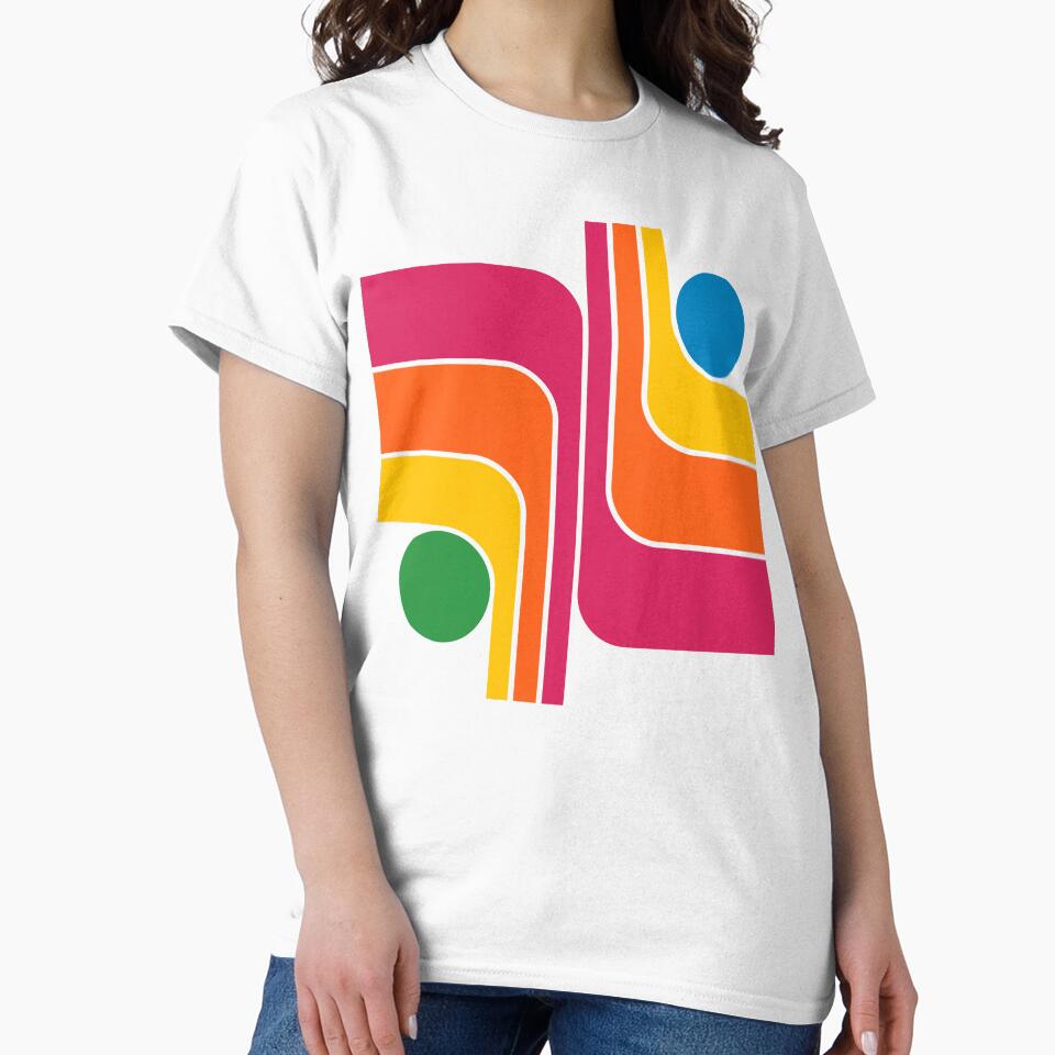 MCM 1970s Retro Style Geometric Design by tonymagnerart