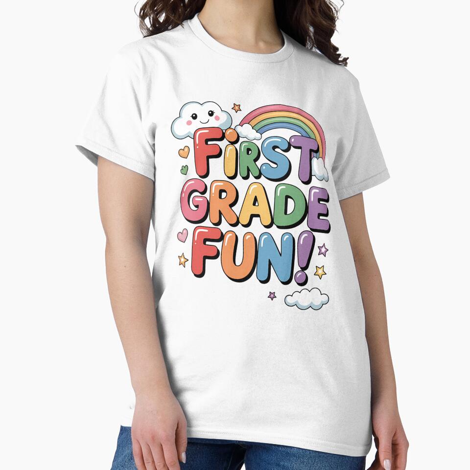 First Grade Fun School by EasyTees4u