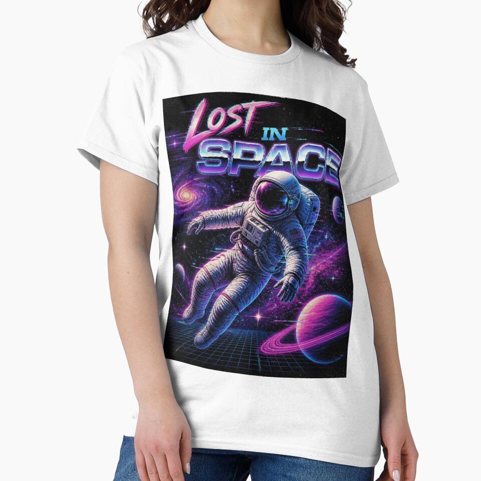 Lost in Space - Retro Synthwave Astronaut by redblink store