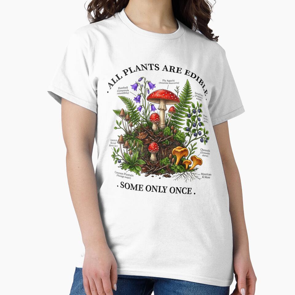 Copy of All Plants Are Edible Some Only Once Funny Botanical Foraging by Devilians92