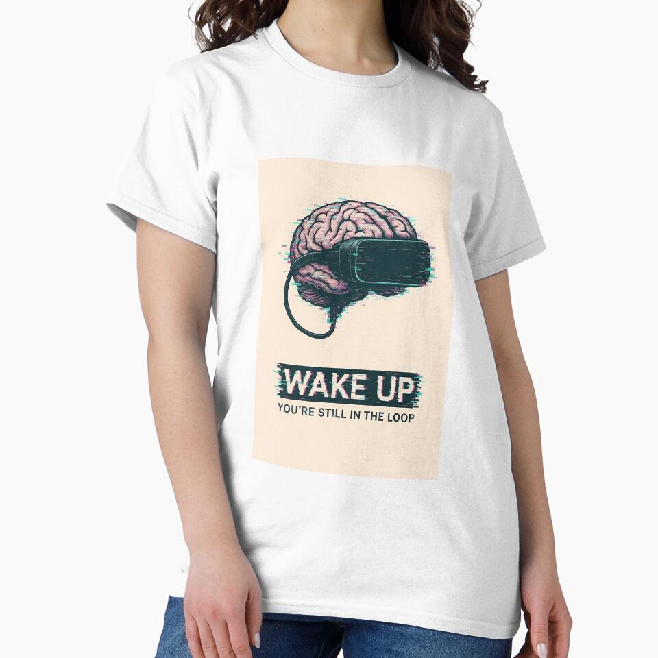 Wake Up – Simulation Theory VR Brain Glitch Design by JuliJoy