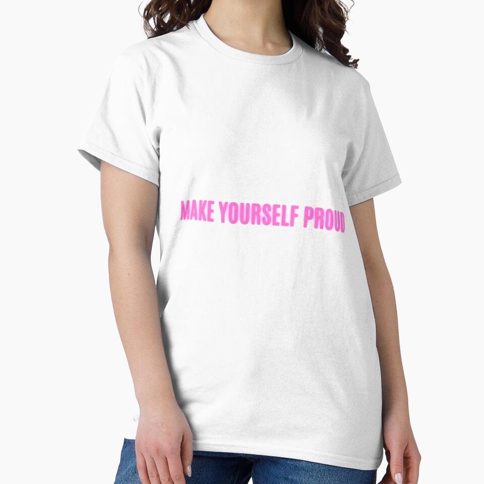 Make yourself proud - 2021 Motivational and Inspirational message - Pink by whatisonmymind