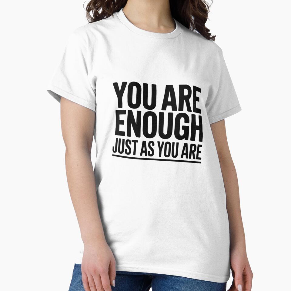 You Are Enough Just As You Are – Self Worth & Emotional Validation Affirmation Sticker by AngloAffirms