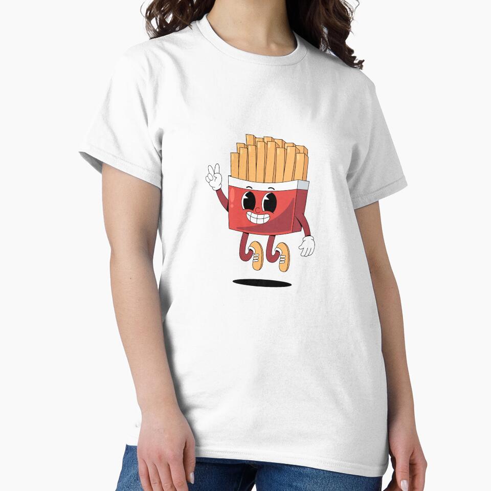 Cute Retro French Fries Mascot by RiderSpoon