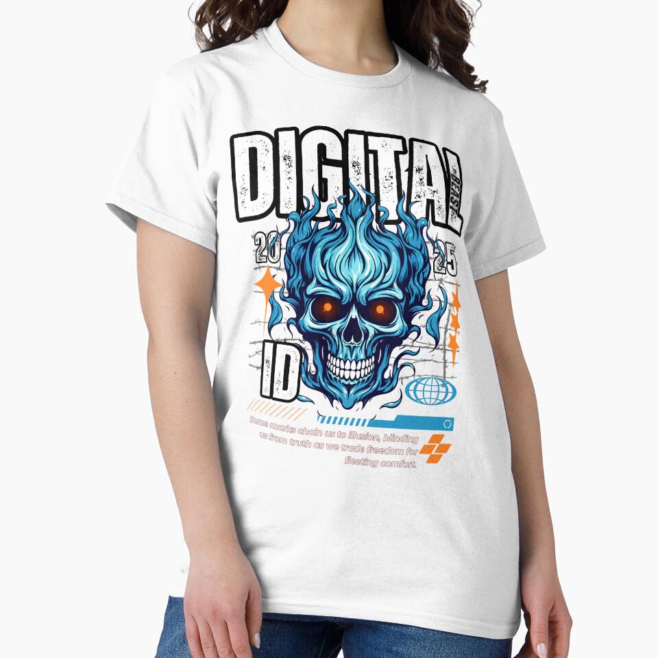 Digital Beast Cyberpunk Skull Graphic by Ave Imprints