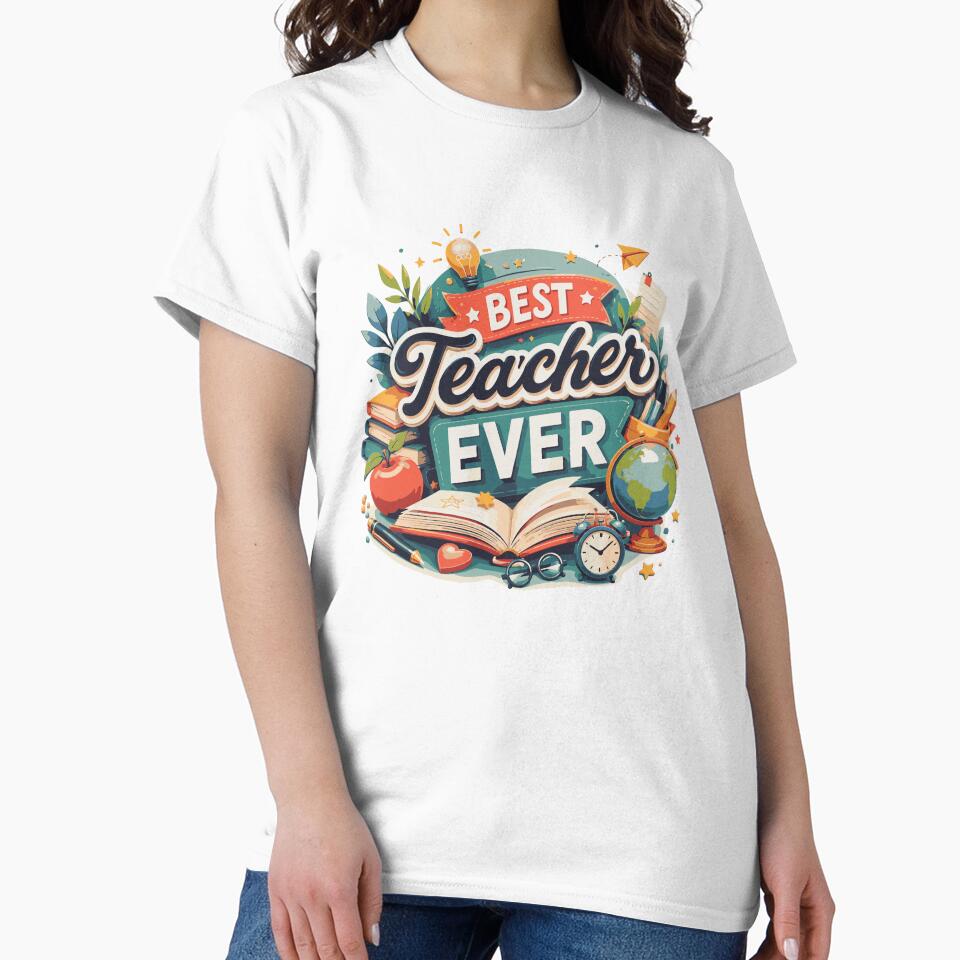 Best Teacher Ever Cute Educational School Aesthetic by ucpstudio