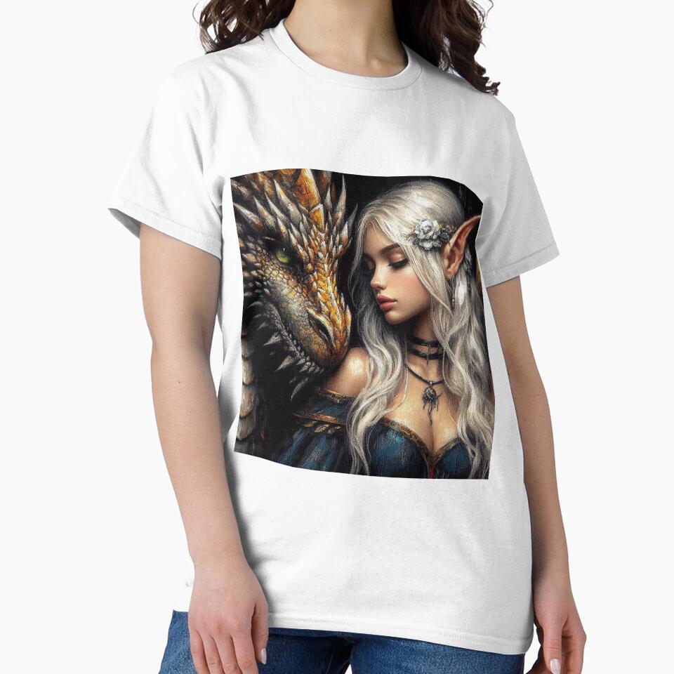 An Elf And Her Dragon by Paragon-Art
