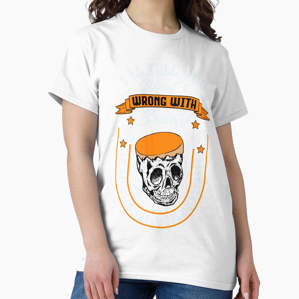 Vintage Wrong Society Skull Drum Horror Drummer Gift by TheAplus