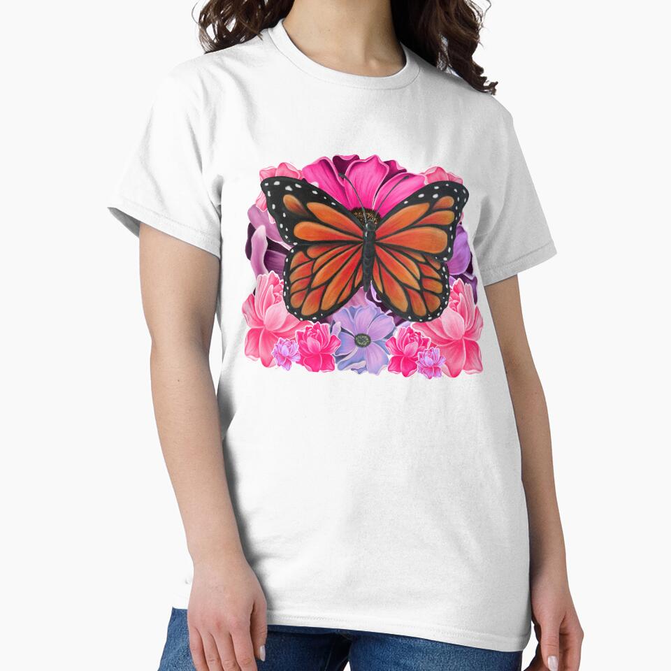 Blooming Wings: Floral Butterfly Fantasy by ArtflyStudio