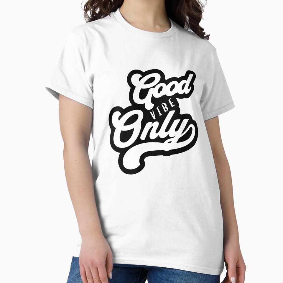 Good Vibes Only – Retro Typography Positive Quote by WojcikDesigners