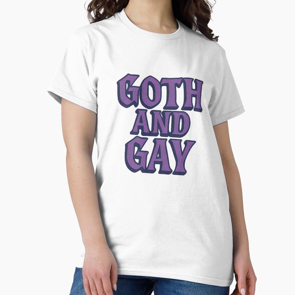 Goth And Gay - Bold Pride Typography by Haus Of Sin