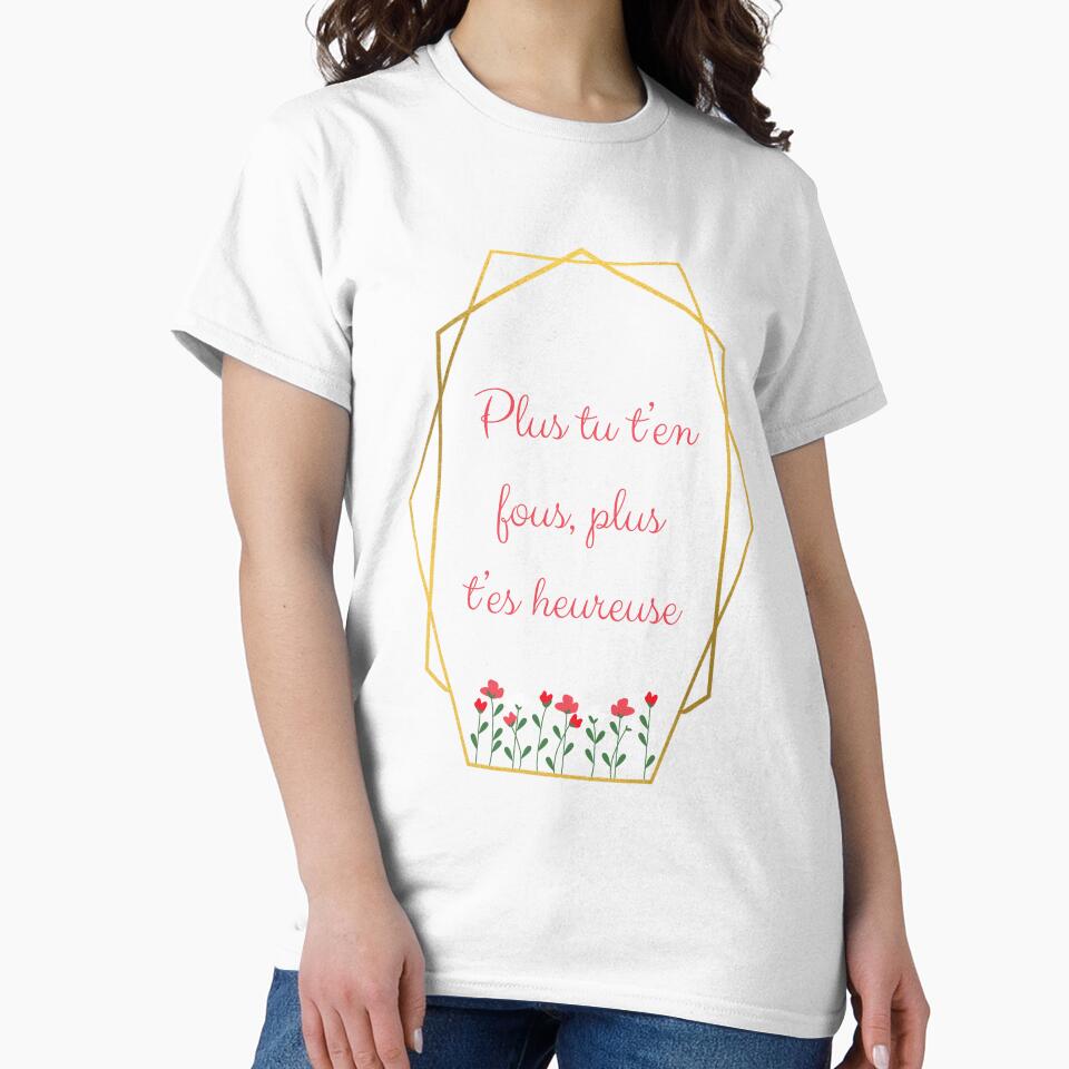 Quote "The more you care, the happier you are" in French by PausePapote