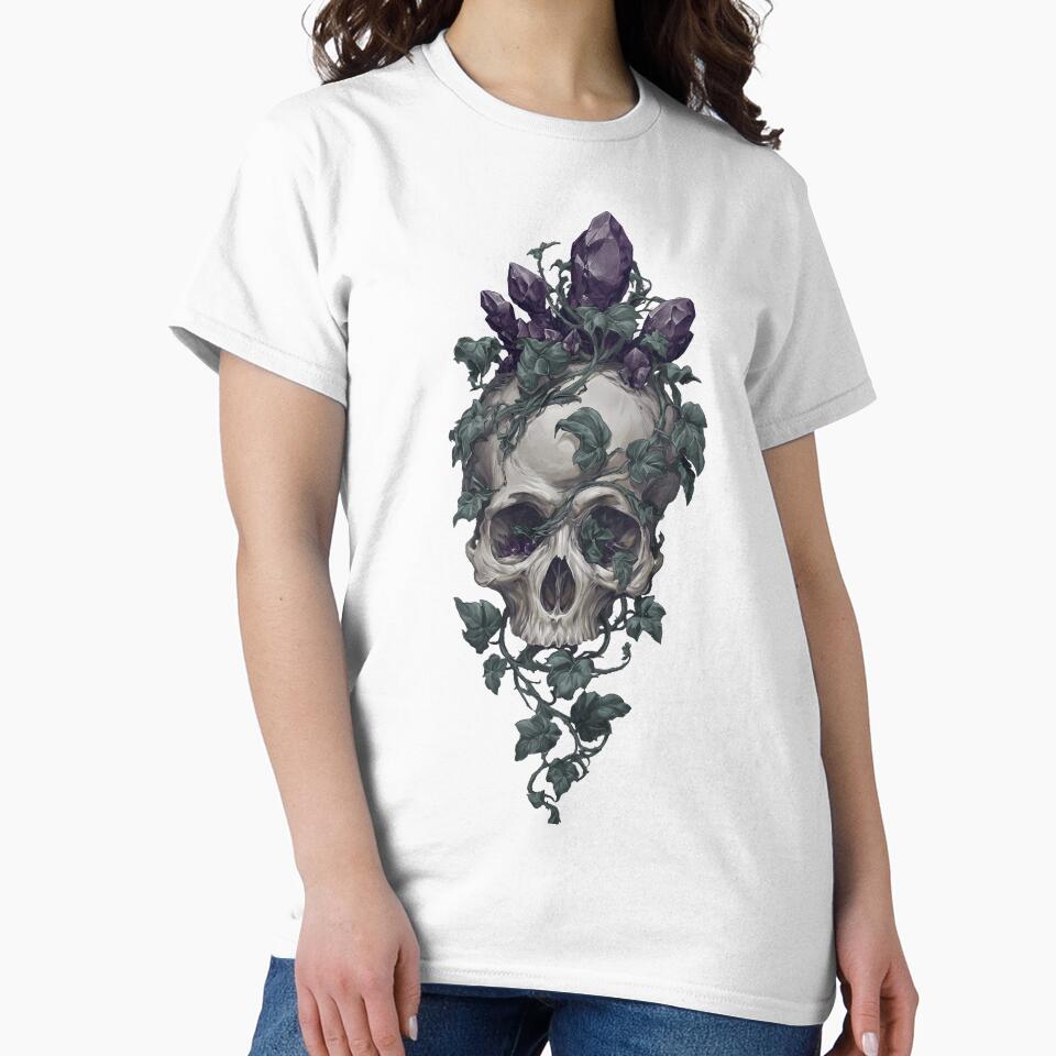 Dark Ivy Skull by IllumeInk
