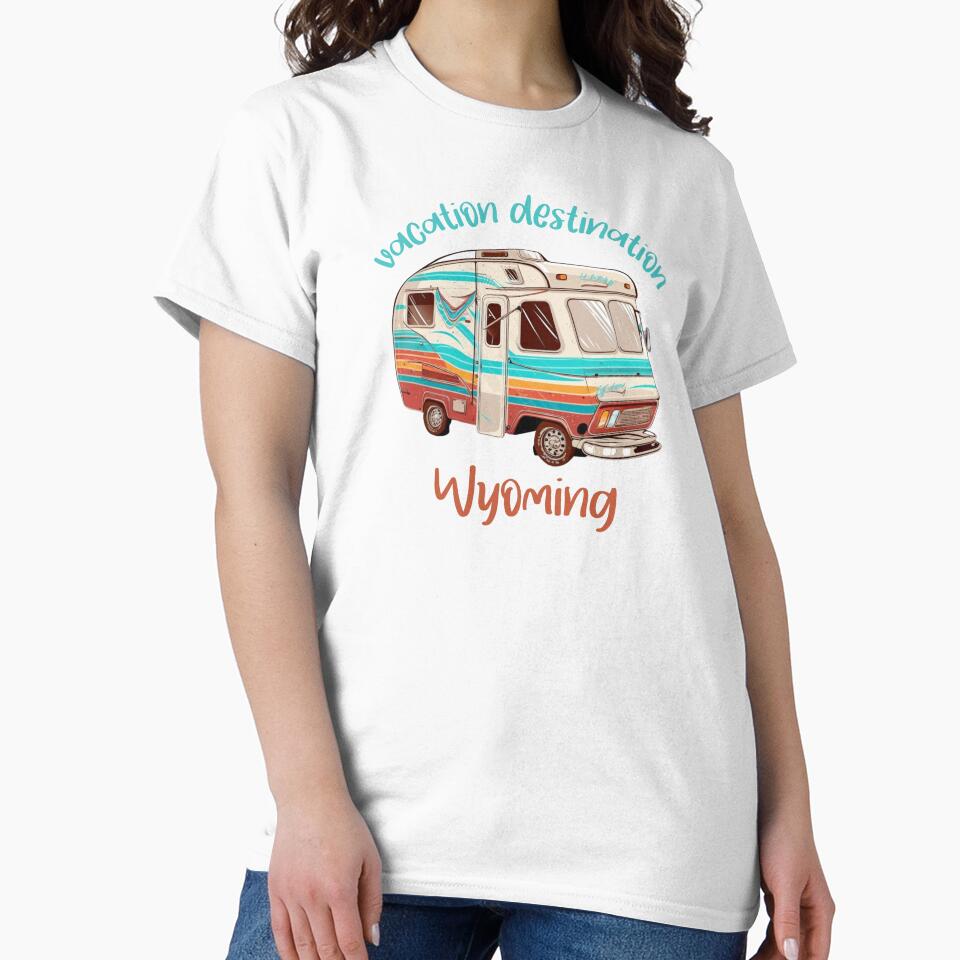 Vacation Destination Wyoming T-Shirt by MarqisStudio