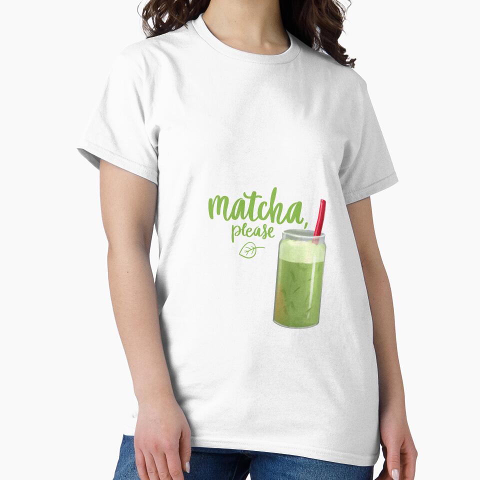 Matcha Please – Cute Green Tea Quote Drink Design by Dialesm