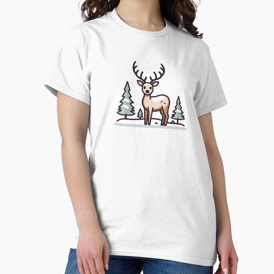 charming minimalist reindeer by MK3DESIGN