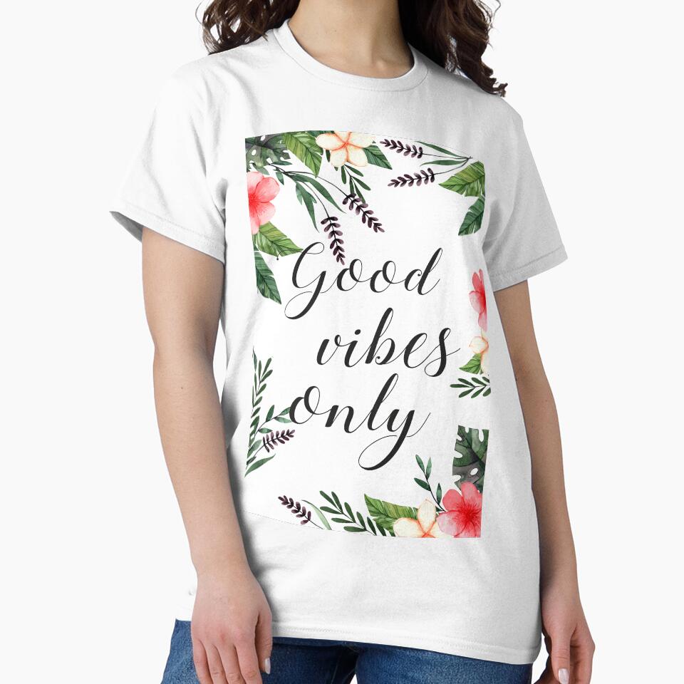 good vibes leaf pattern by artbundleindia