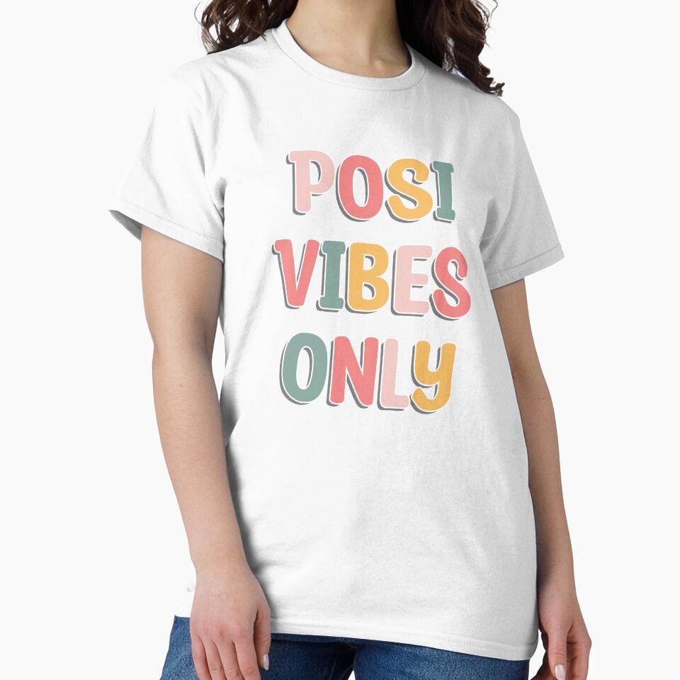 Posi Vibes Only - Cute colorful text by TheMajesticGoat