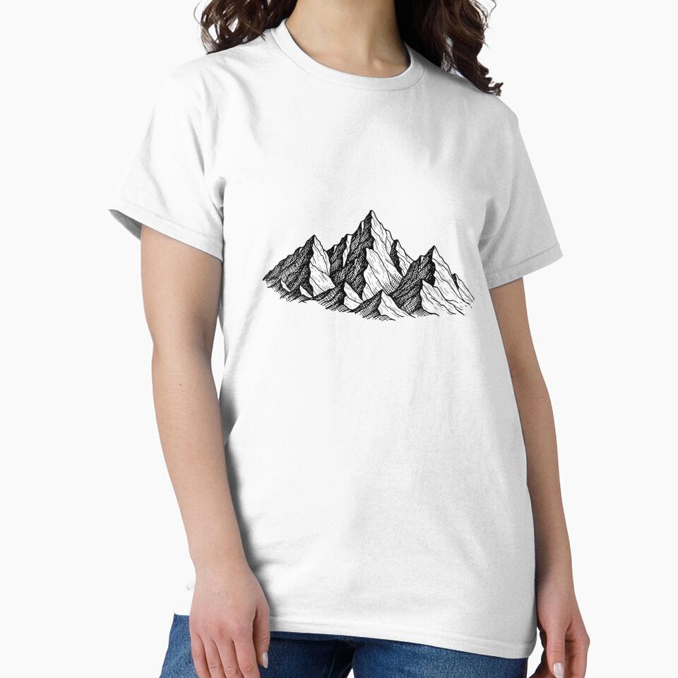 Minimalist Hand Drawn Mountain Peaks by PopStars1993