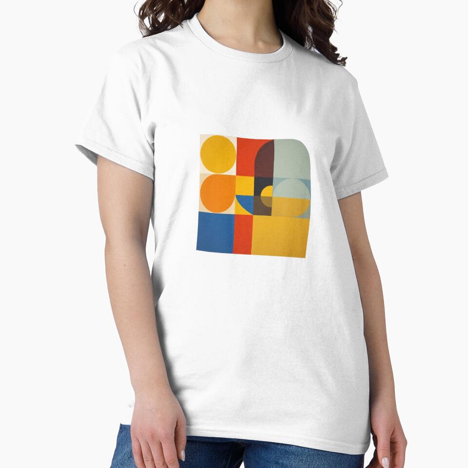 Mid-Century Modern Geometric Abstract Bauhaus Art by ByKayaPrints