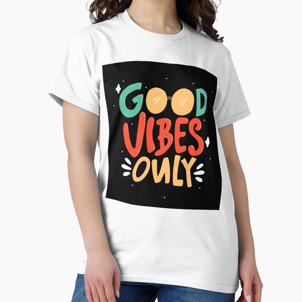 Good Vibes Only Quote Typography Lettering Hand Drawn Lettering by Peekonet