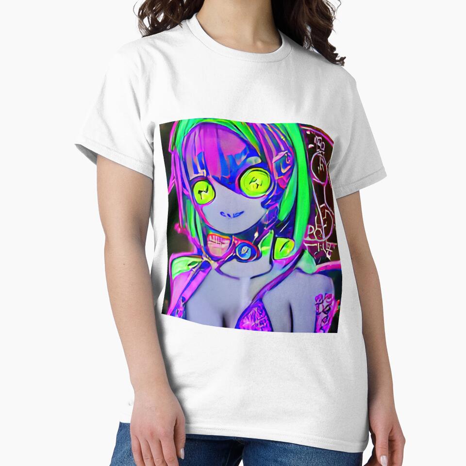 y2k punk cyber girl by Roachwaifu