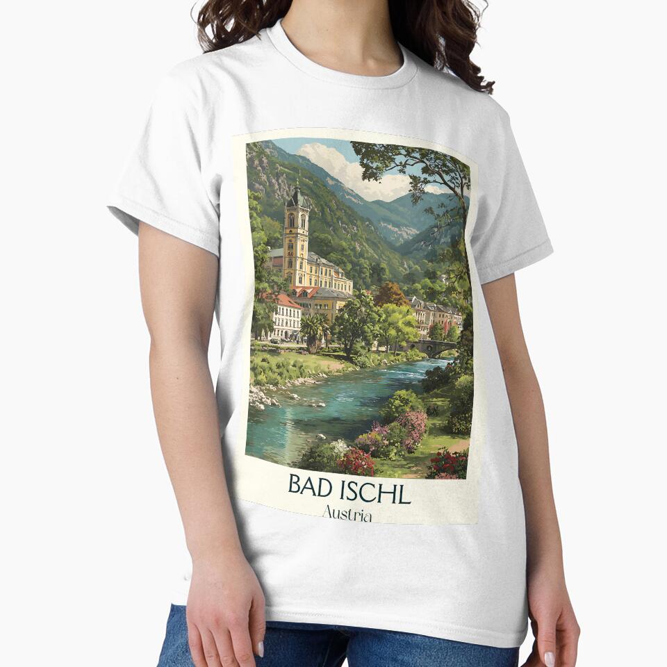 Bad Ischl Austria Vintage Travel Poster - Imperial Spa Retreat by TuncGK