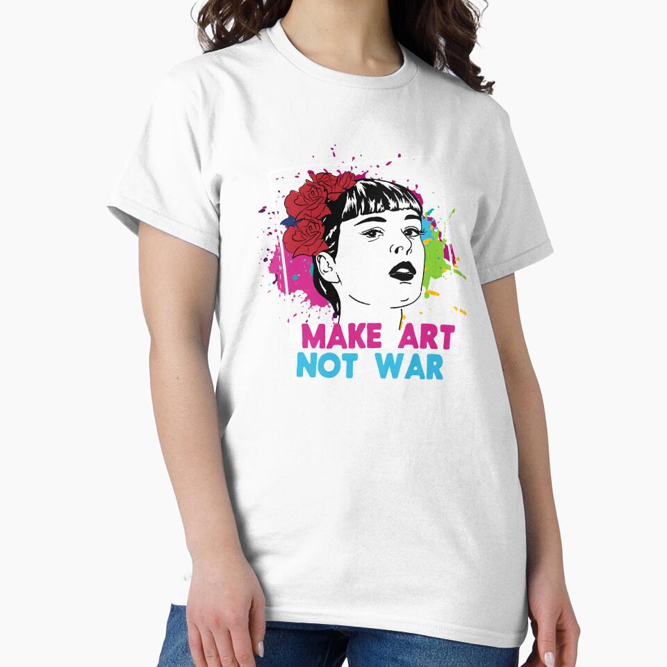 Make Art Not War gift, Art gift, Artisgift design by Lisbob