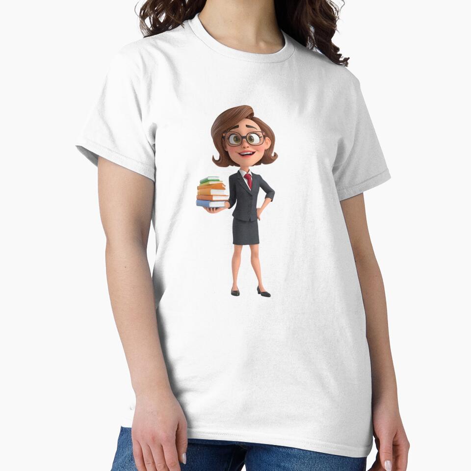 Funny Cartoon Teacher - Classroom Hero & Educator Art by drioArt