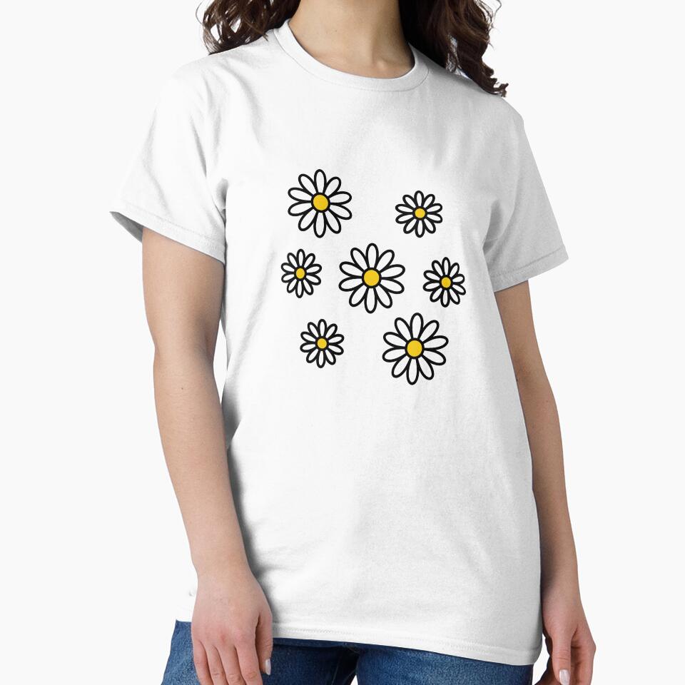 Cute Daisy Flowers by Ceylonex Arts