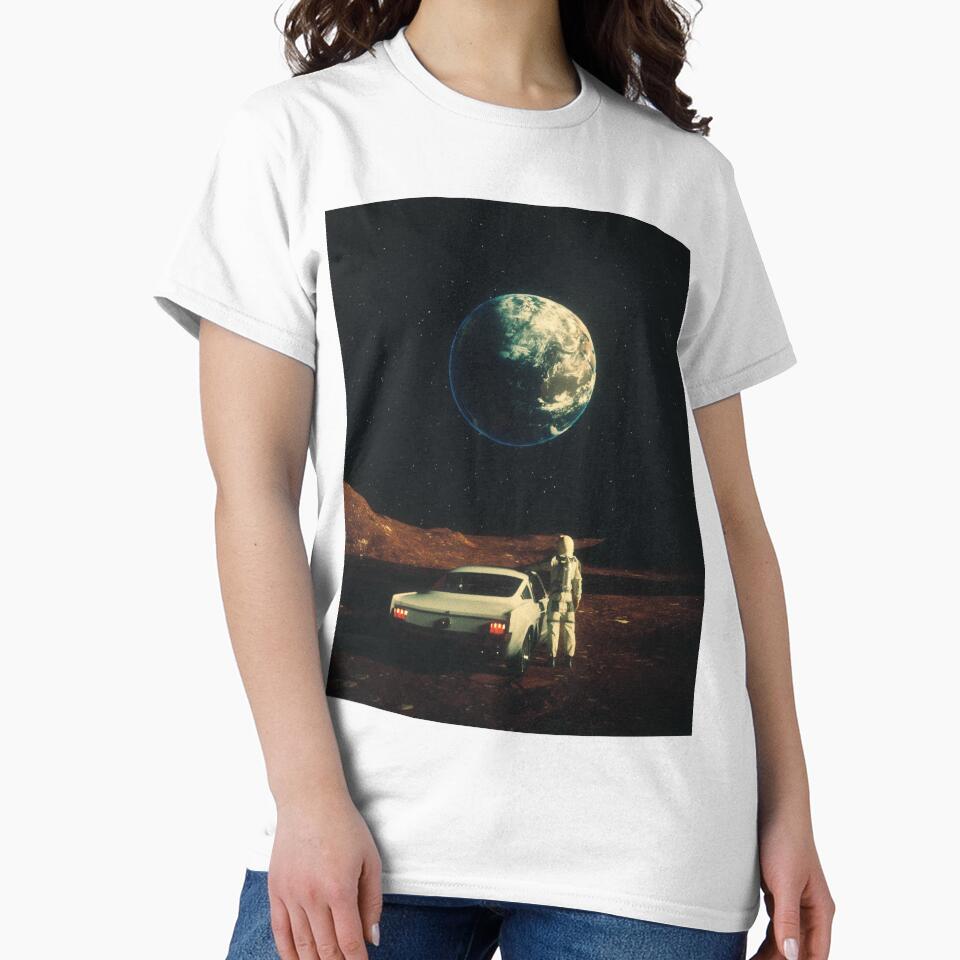Far From Home - Retro-Futuristic Marsian Astronaut Vintage Car Design Art by Taudalpoi