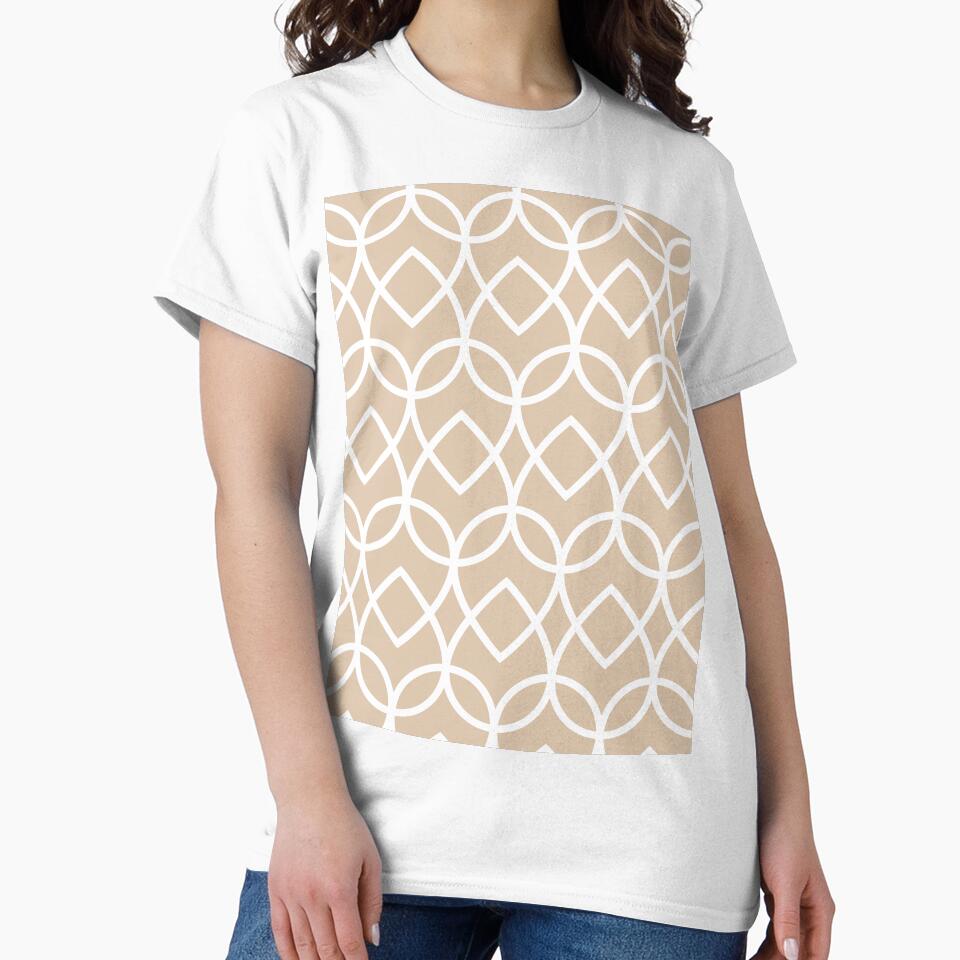 Brown and White Geometric Line Pattern Pairs DE 2022 Trending Color Cliff's View DEC720 by ColorOfTheYears