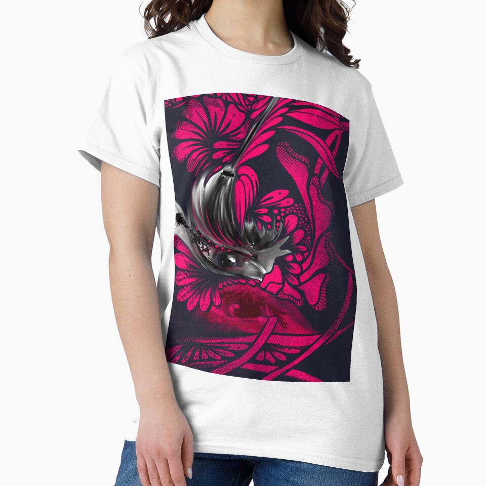 Floral Punk Vision — Alt Grunge Beauty Art Print by Pink&Blue  @pink.and.blue_studio