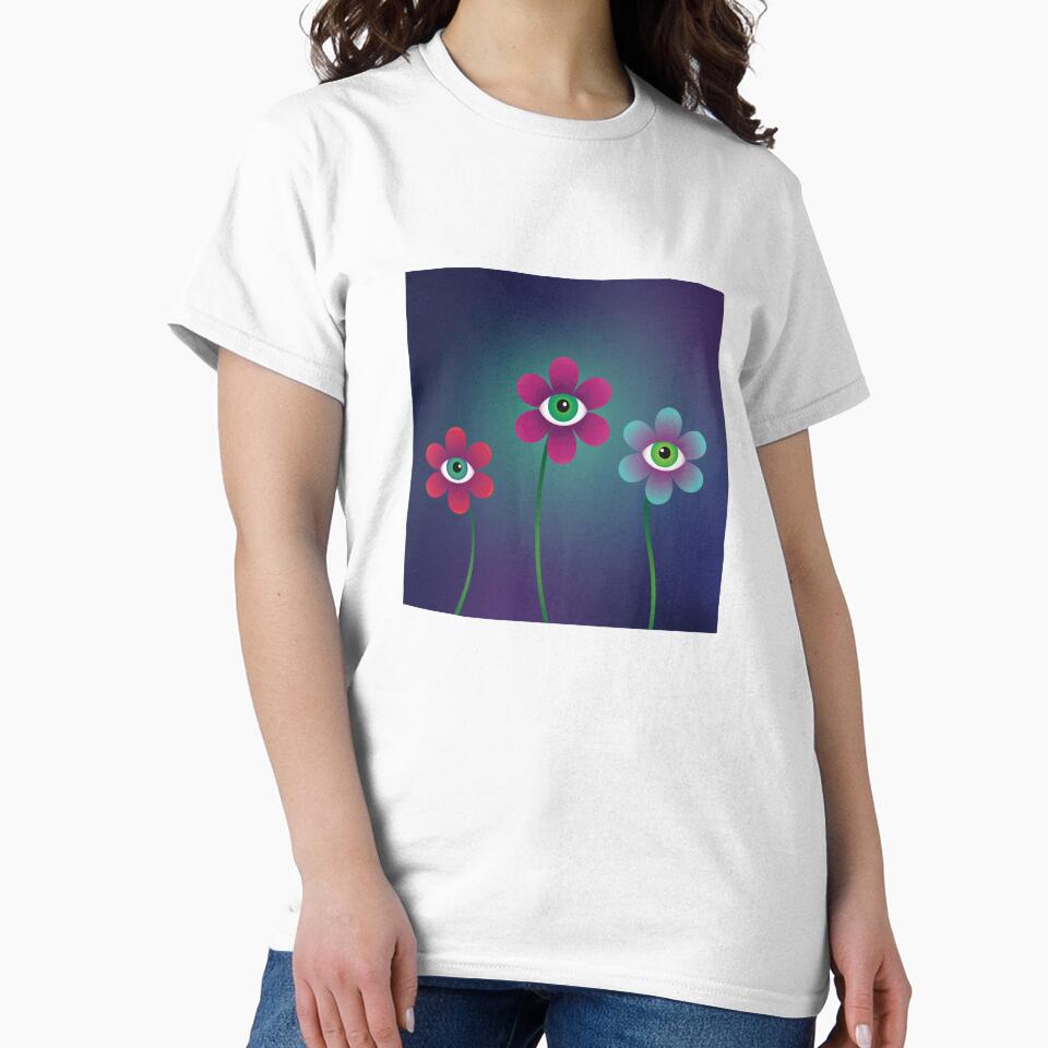 Psychedelic eye flower garden by PaigeKoDesign