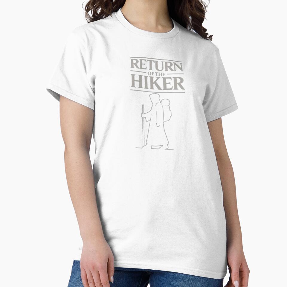 Return of the Hiker – Hooded Backpacking Silhouette Design by Free Soul Designs