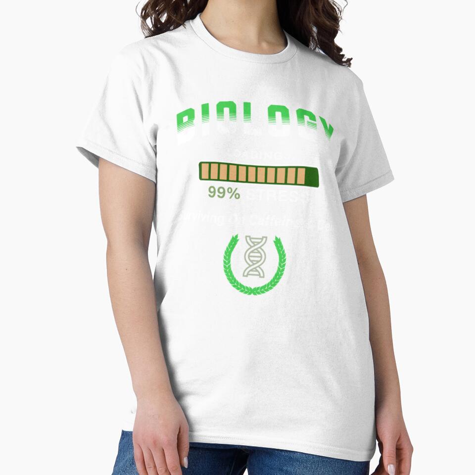 Biology Student Loading 99% Stress Funny Science Lab by Esoniana Design