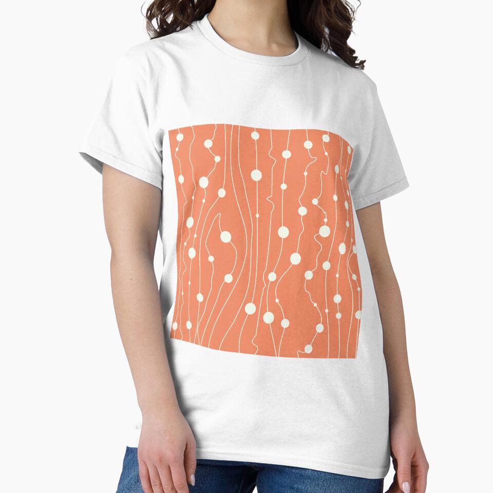 Mid Century Modern Abstract Doodle Sea Waves Pattern by MakeitMelo