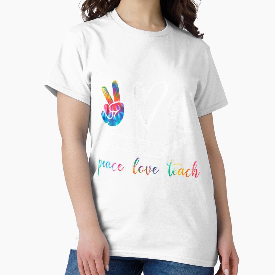 Peace Love Teach School Teacher Class by unassertive19