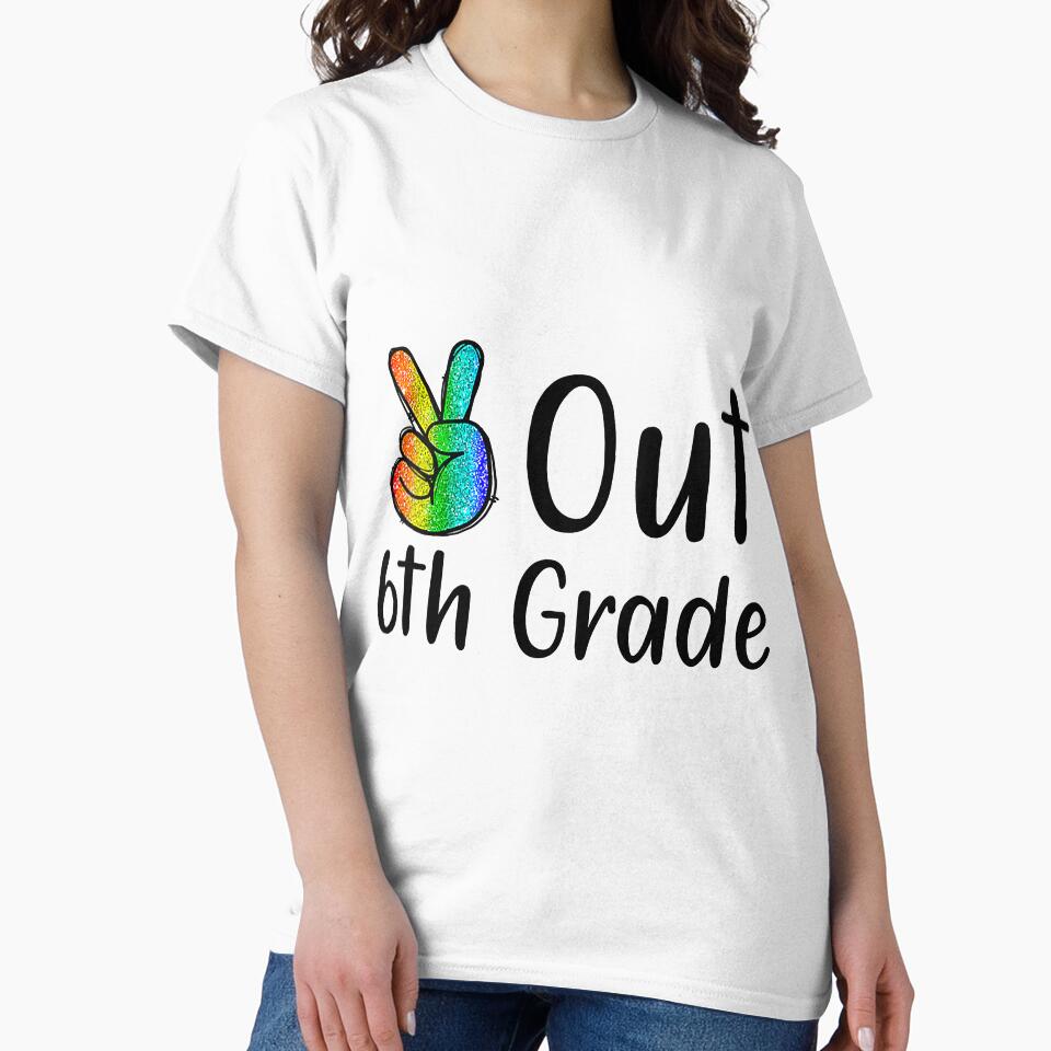 Peace Out 6th Grade Tie Dye Graduation by unassertive19