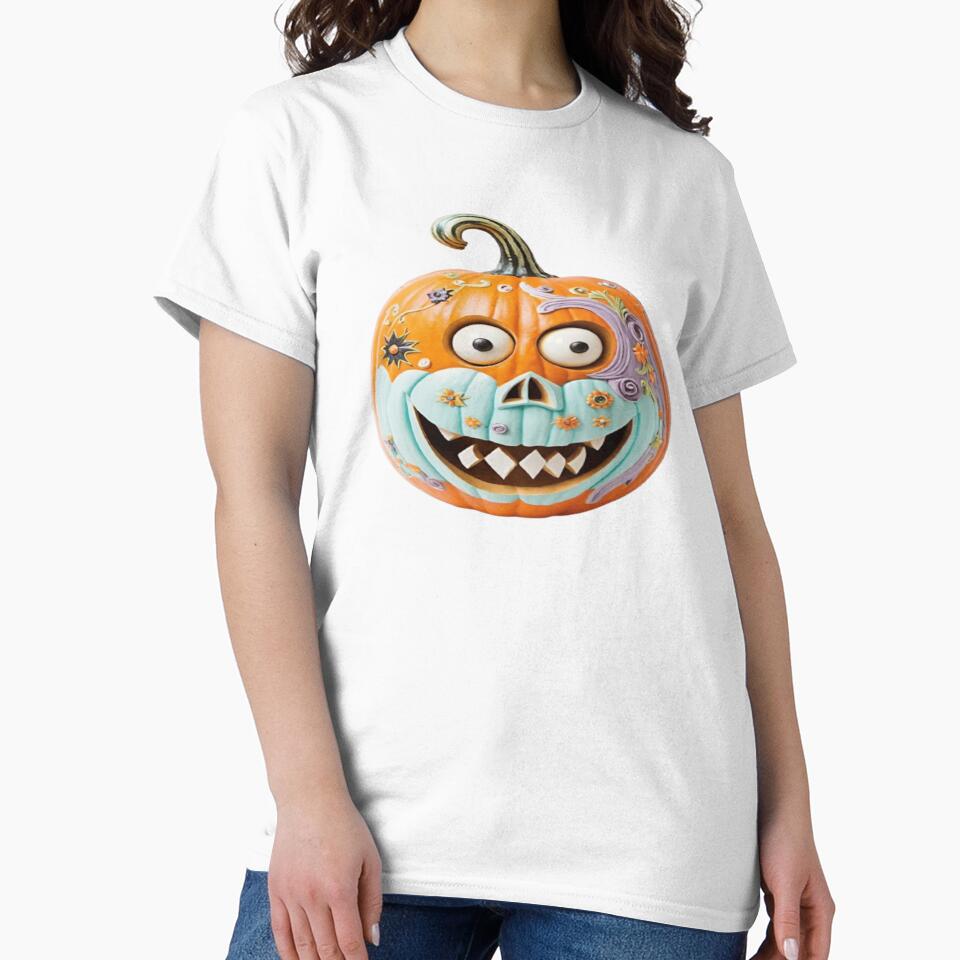 Funny laughing Halloween pumpkin. by DaliaSabryTee