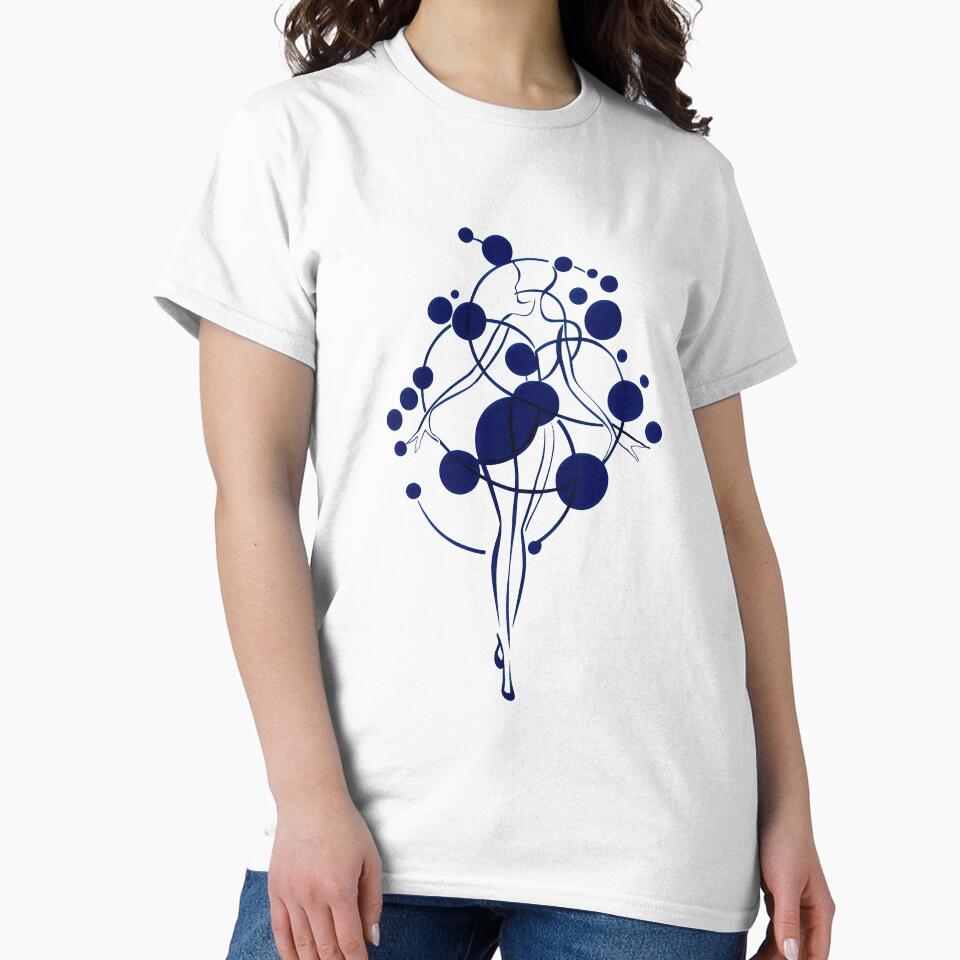 Whispering Elegance in Blue Circles by SplashTastic
