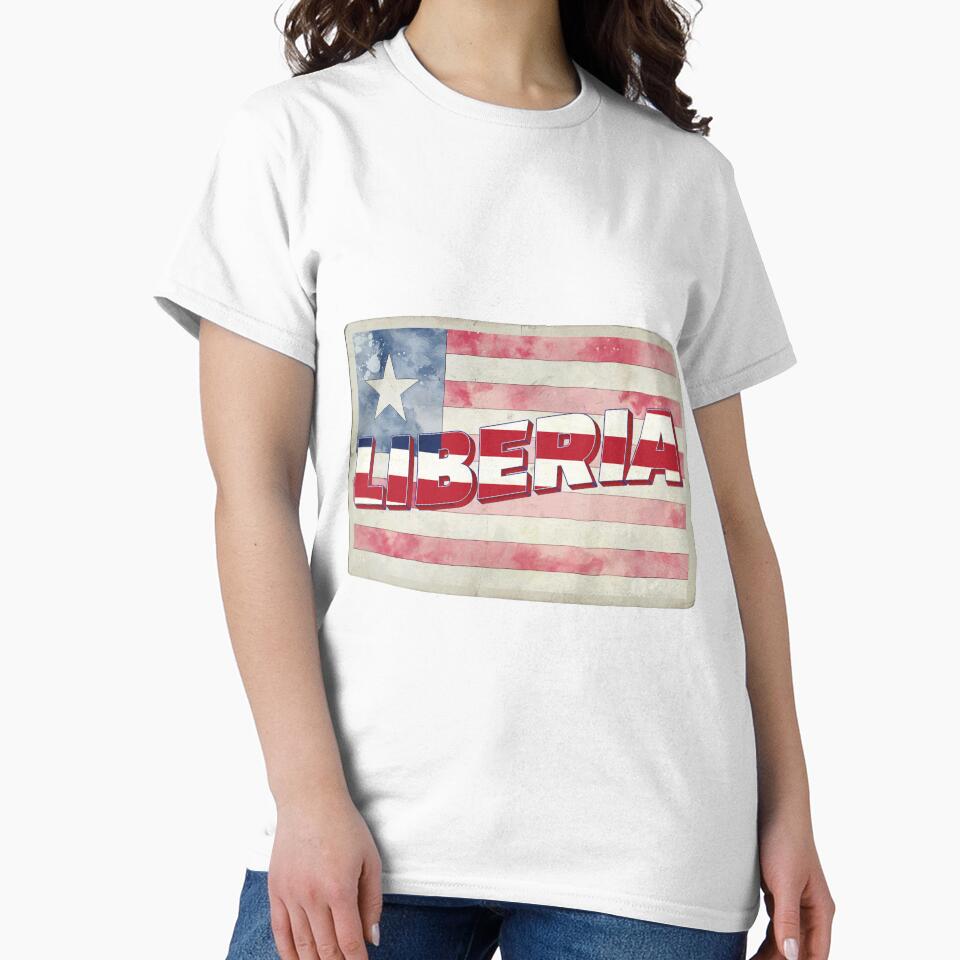 Liberia Vintage style retro souvenir by DeveloperProp0