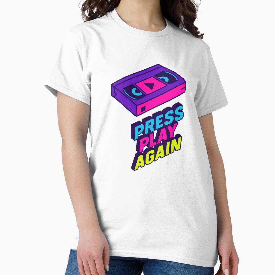Press Play Again — Neon Retro Sound Design by DSGIN4YOU